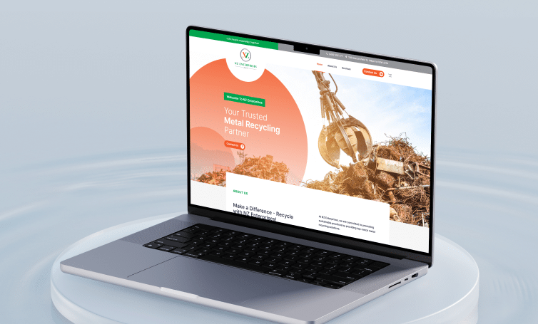 NZ Enterprise Website Mockup by Phenyx Digital Agency